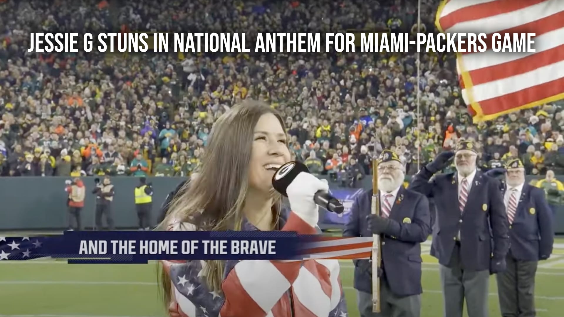 Jessie G National Anthem Performance